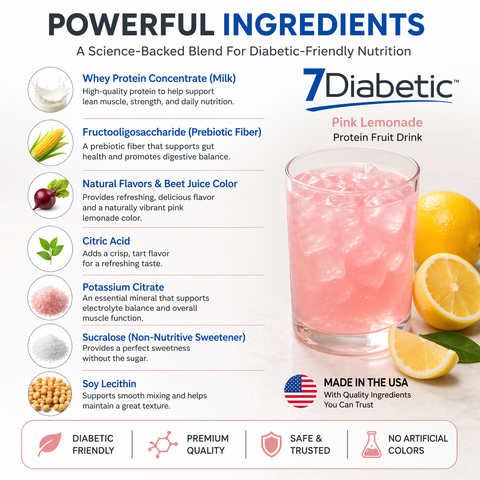 7Diabetic - Pink Lemonade Fruit Drink