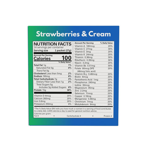 GLP-1Care Strawberries & Cream Smoothie