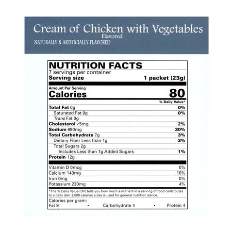 DPTG Cream Of Chicken Soup With Vegetables