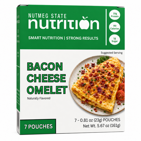 Nutmeg State Nutrition Bacon Cheese Omelet