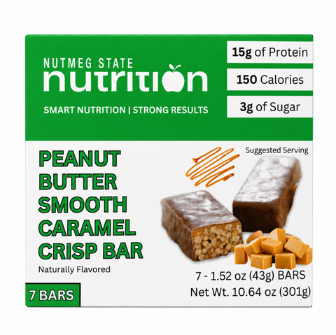 Peanut Butter & Smooth Caramel Crisp Bar