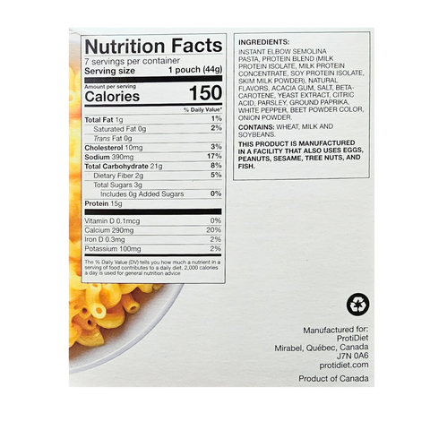 ProtiDiet - Mac & Cheese - 1 Box