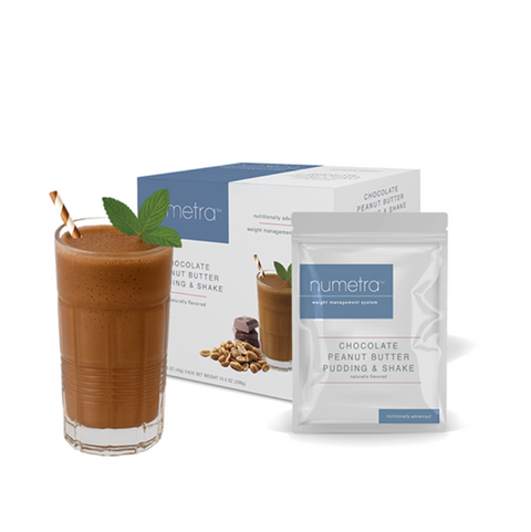 Numetra - Chocolate Peanut Butter Pudding Shake - 1 Box