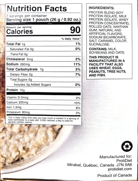 Maple Brown Sugar Oatmeal Box