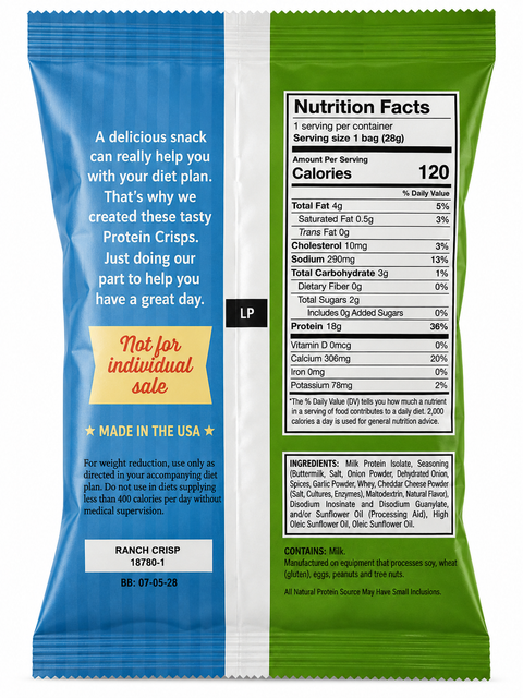 Health Wise Ranch Protein Crisps