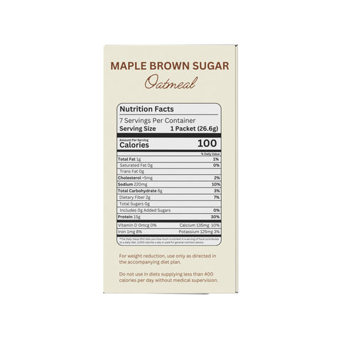 Maple Brown Sugar Oatmeal