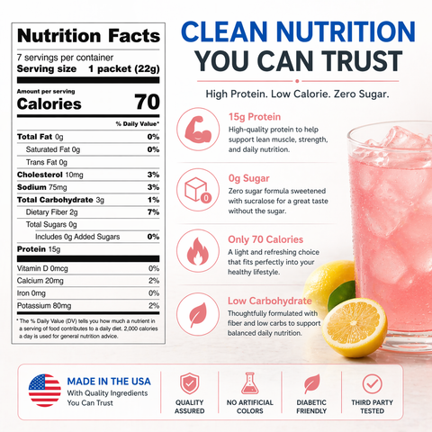 7Diabetic - Pink Lemonade Fruit Drink